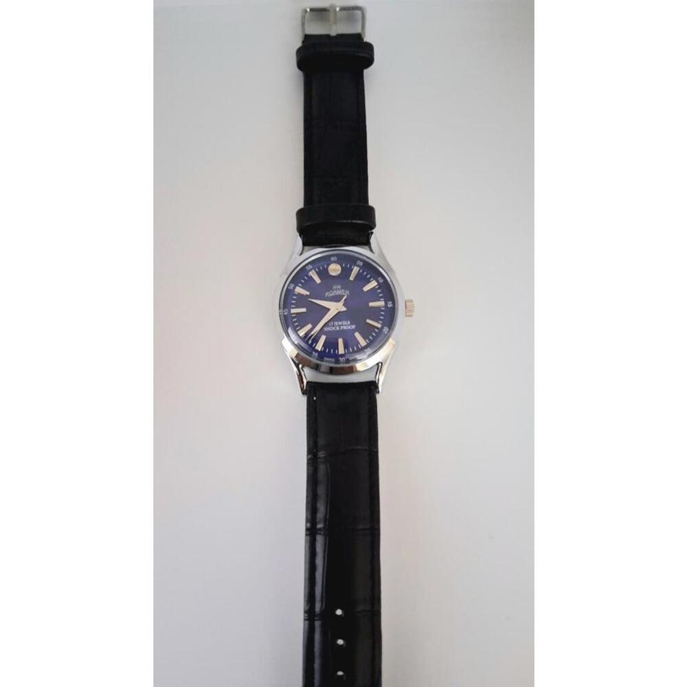 Vintage Roamer Men's Leather Mechanical Watch RARE - Picture 4 of 7